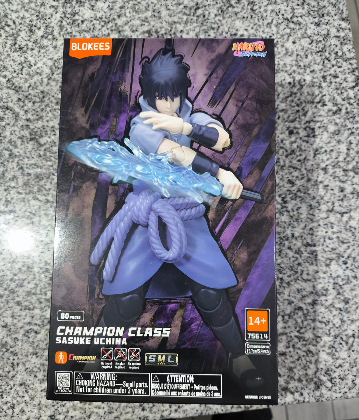 Customer photo review of Sasuke Uchiha - Champion Class 04 - Model Kit Articulado - BLOKEES