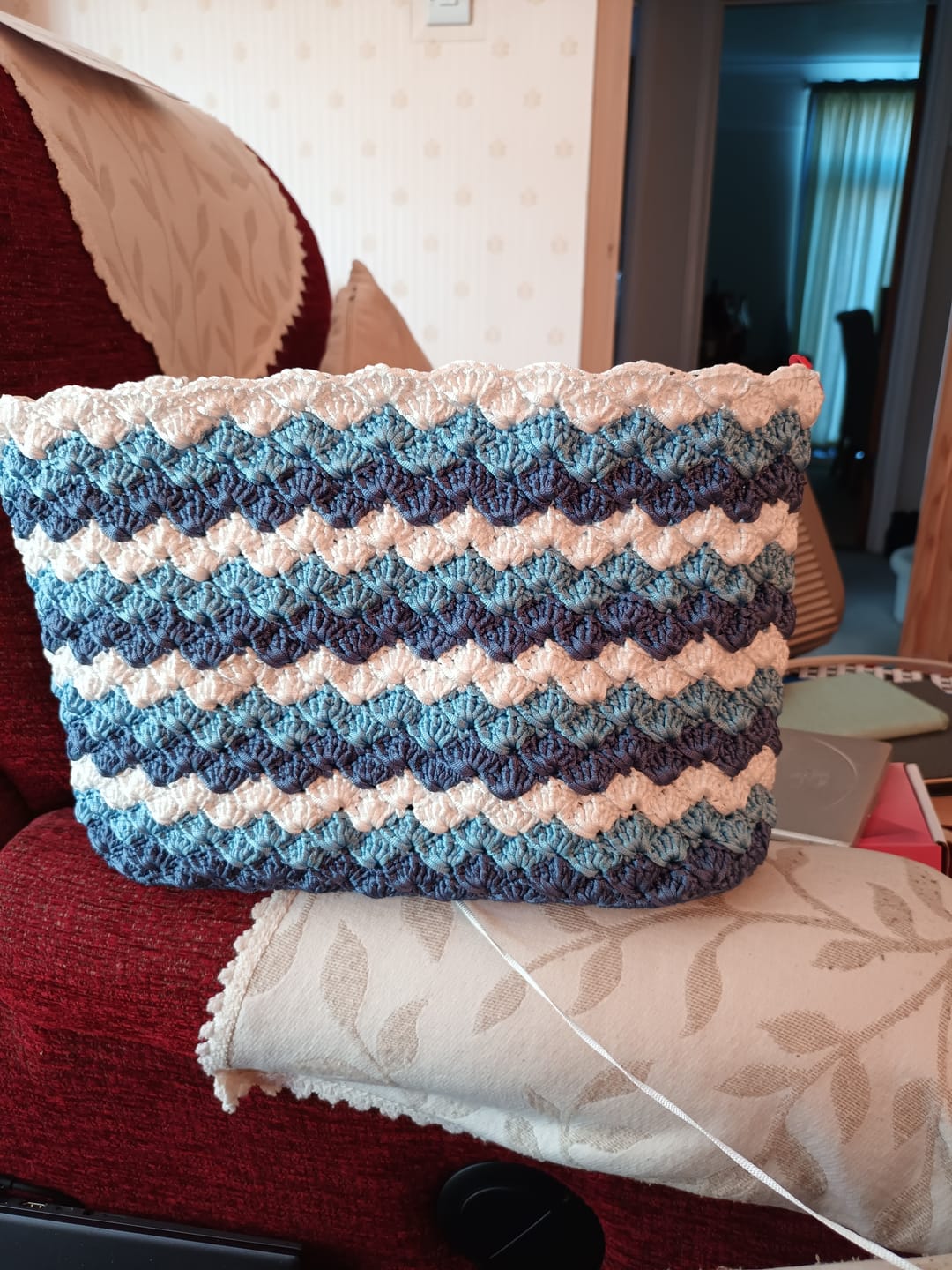 Customer photo review of Seabreaze Wave Tote Crochet Kit