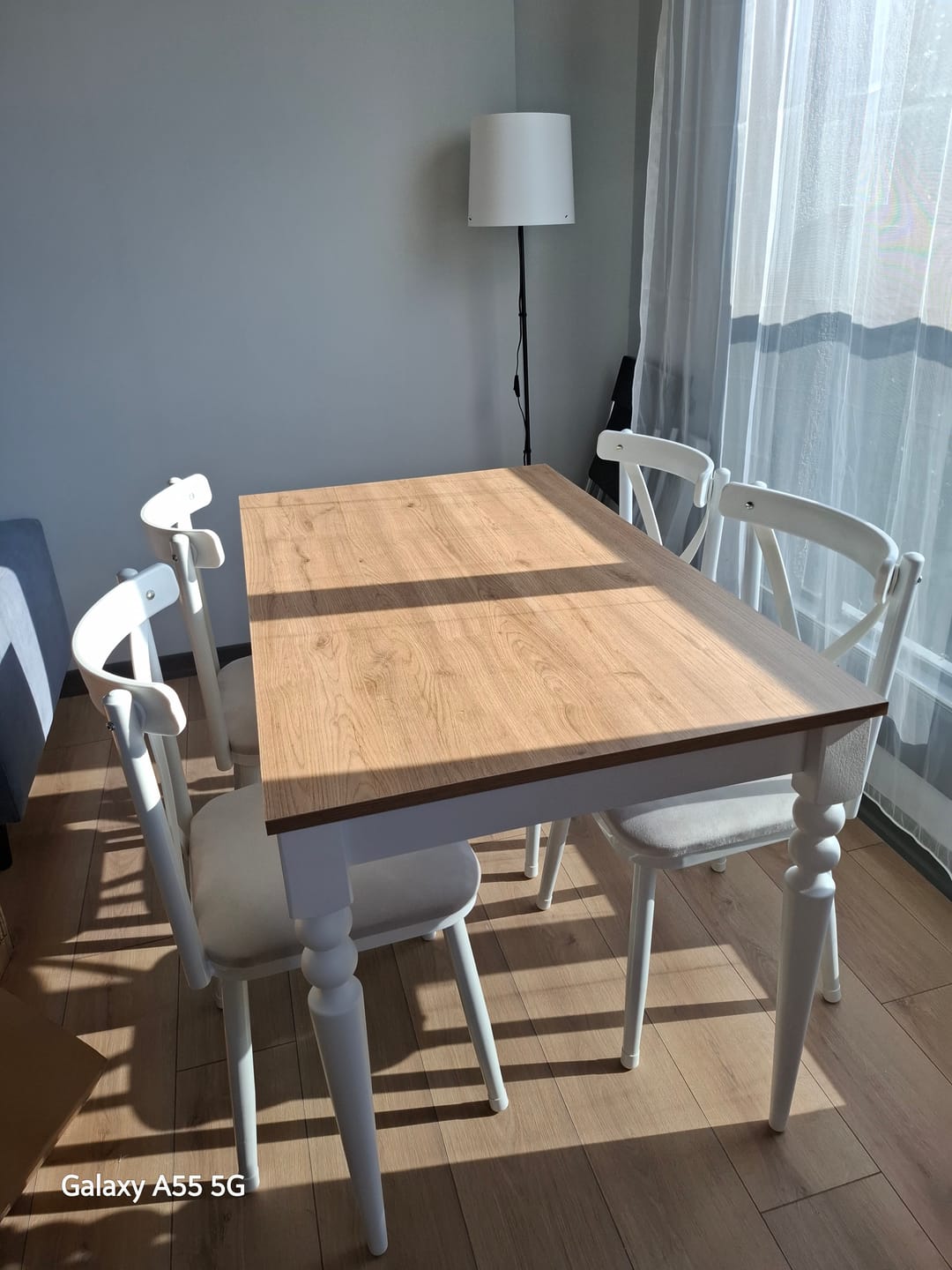 Customer photo review of Rani JC120 Mutfak Masa Sandalye Takımı Sepet Ceviz - Beyaz