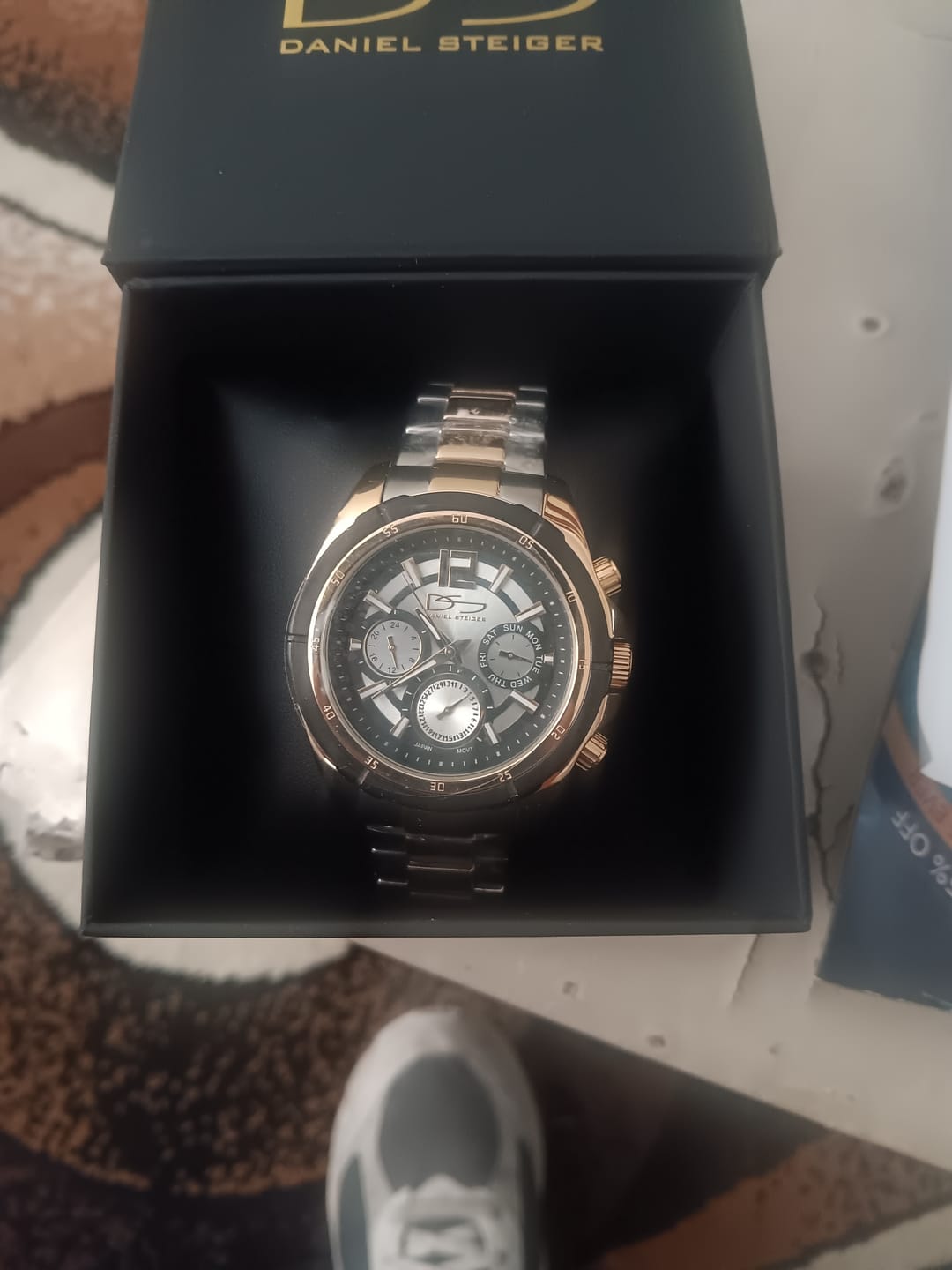 Customer photo review of Troyano Yellow Gold Multi-Function Watch