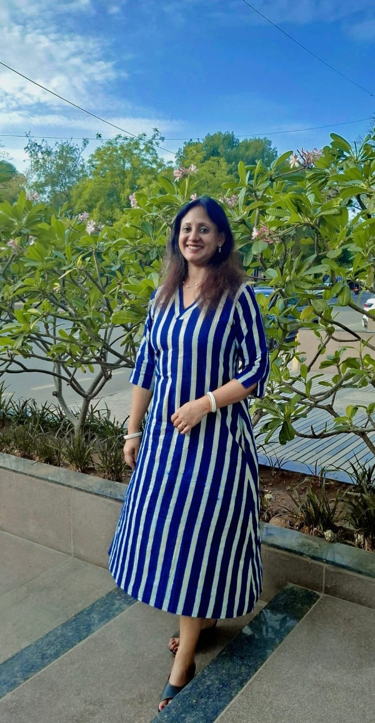 Customer photo review of Layara Indigo Dabu Cotton Dress