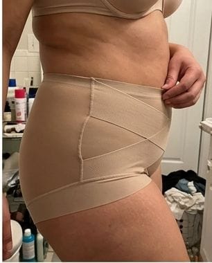 Customer photo review of Postpartum Recovery Brief — 360° Compression