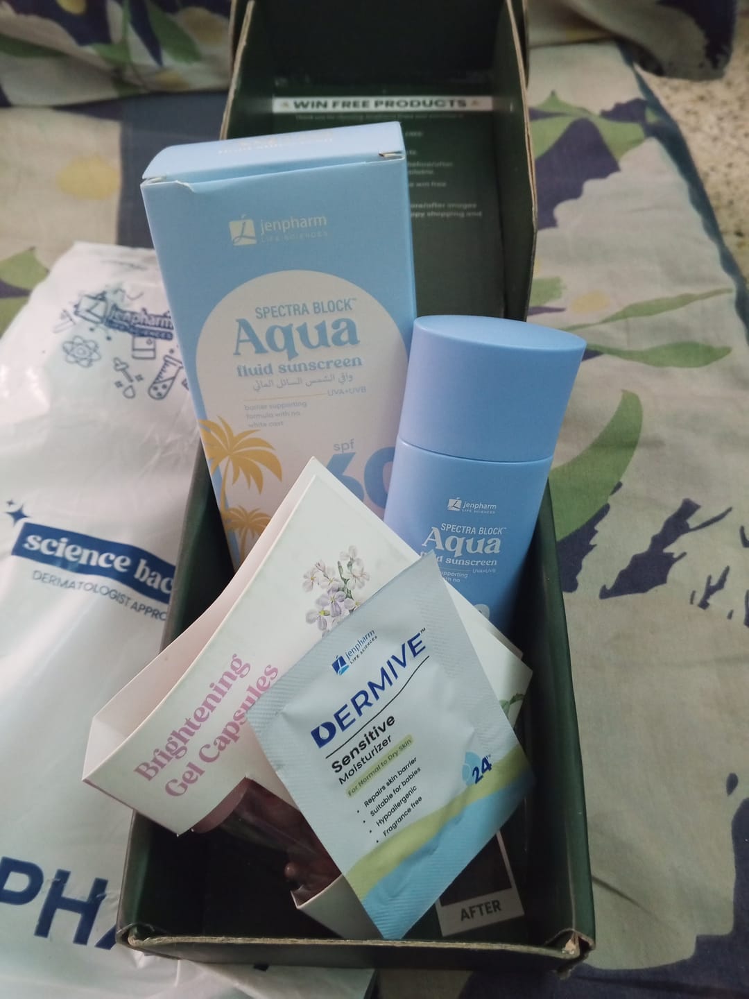 Customer photo review of Spectra Block Aqua Fluid Sunscreen SPF 60 PA+++