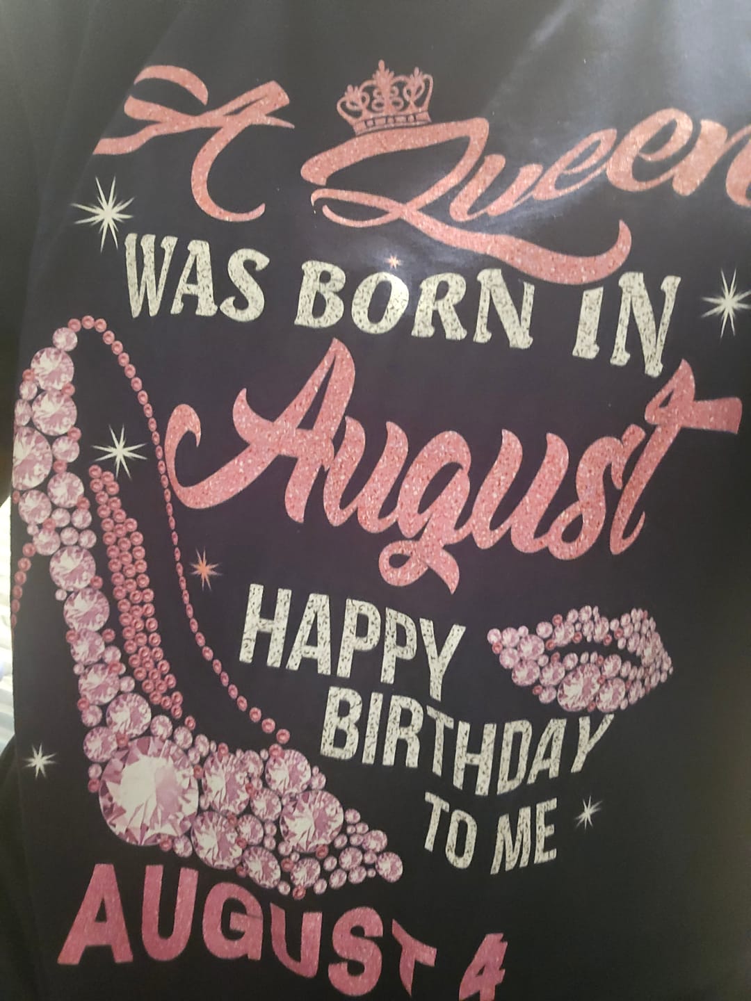 Customer photo review of 4TH AUGUST QUEEN UNISEX SHIRT