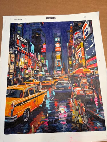 Customer photo review of Times Square Rainy Night