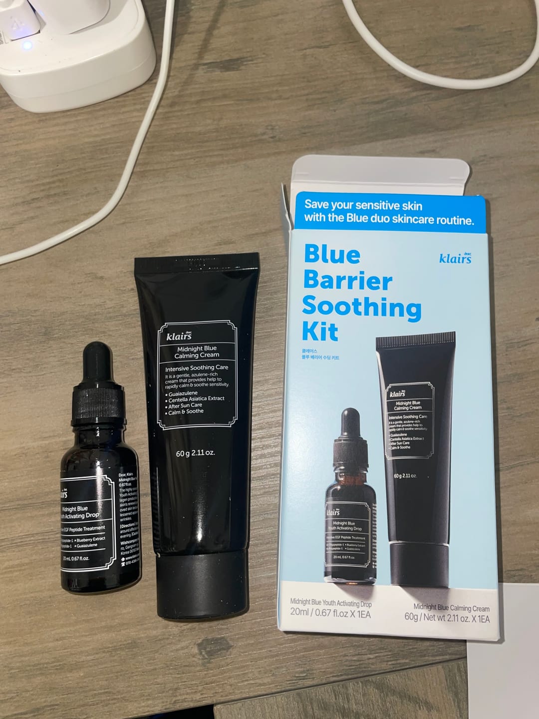Customer photo review of Midnight Blue Calming Cream