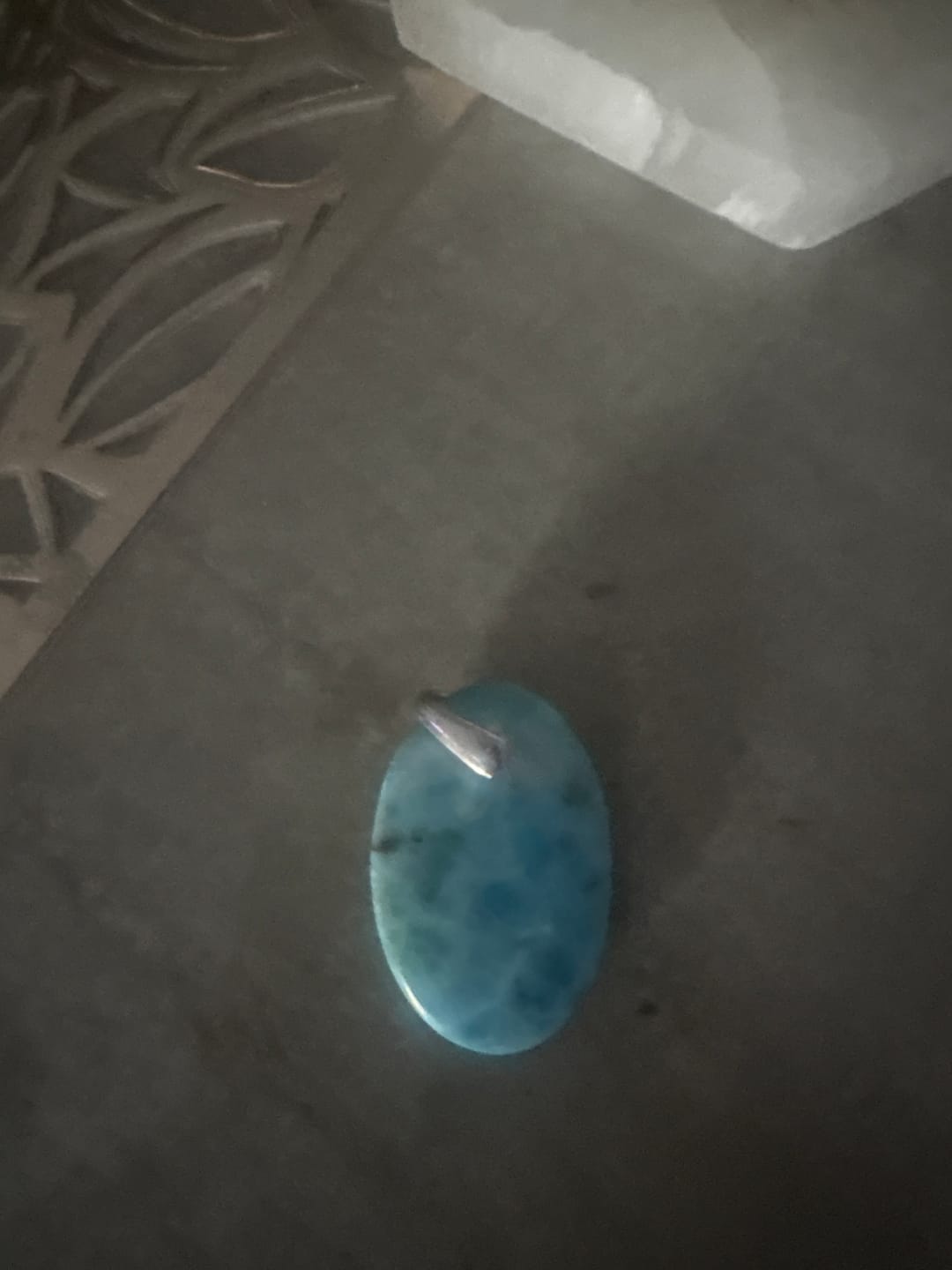 Customer photo review of Larimar pendentif