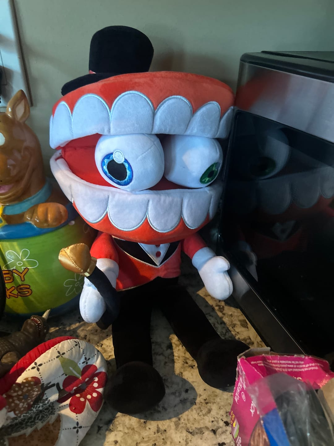 Customer photo review of Caine Puppet Plush