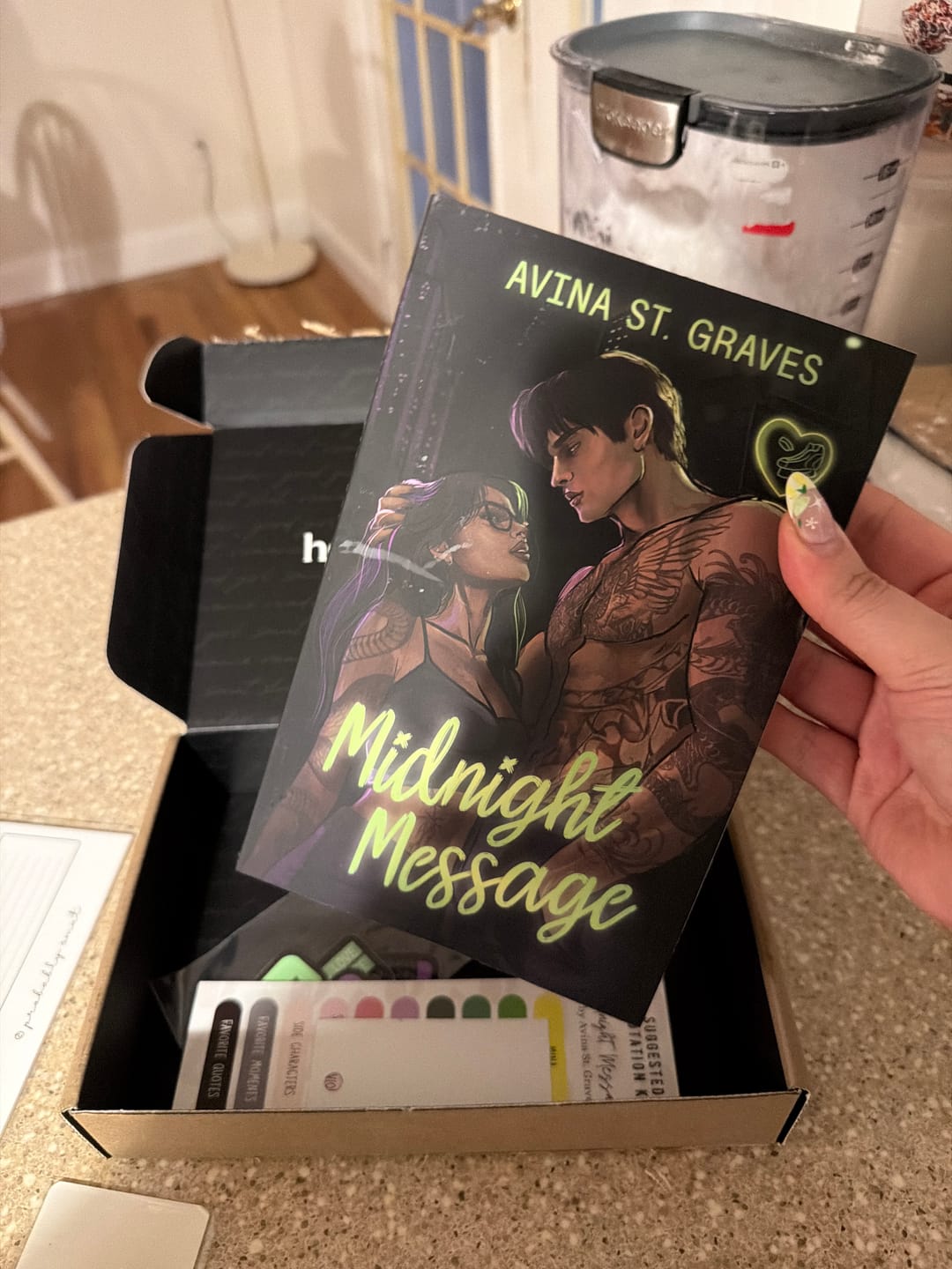 Customer photo review of good girl book club subscription