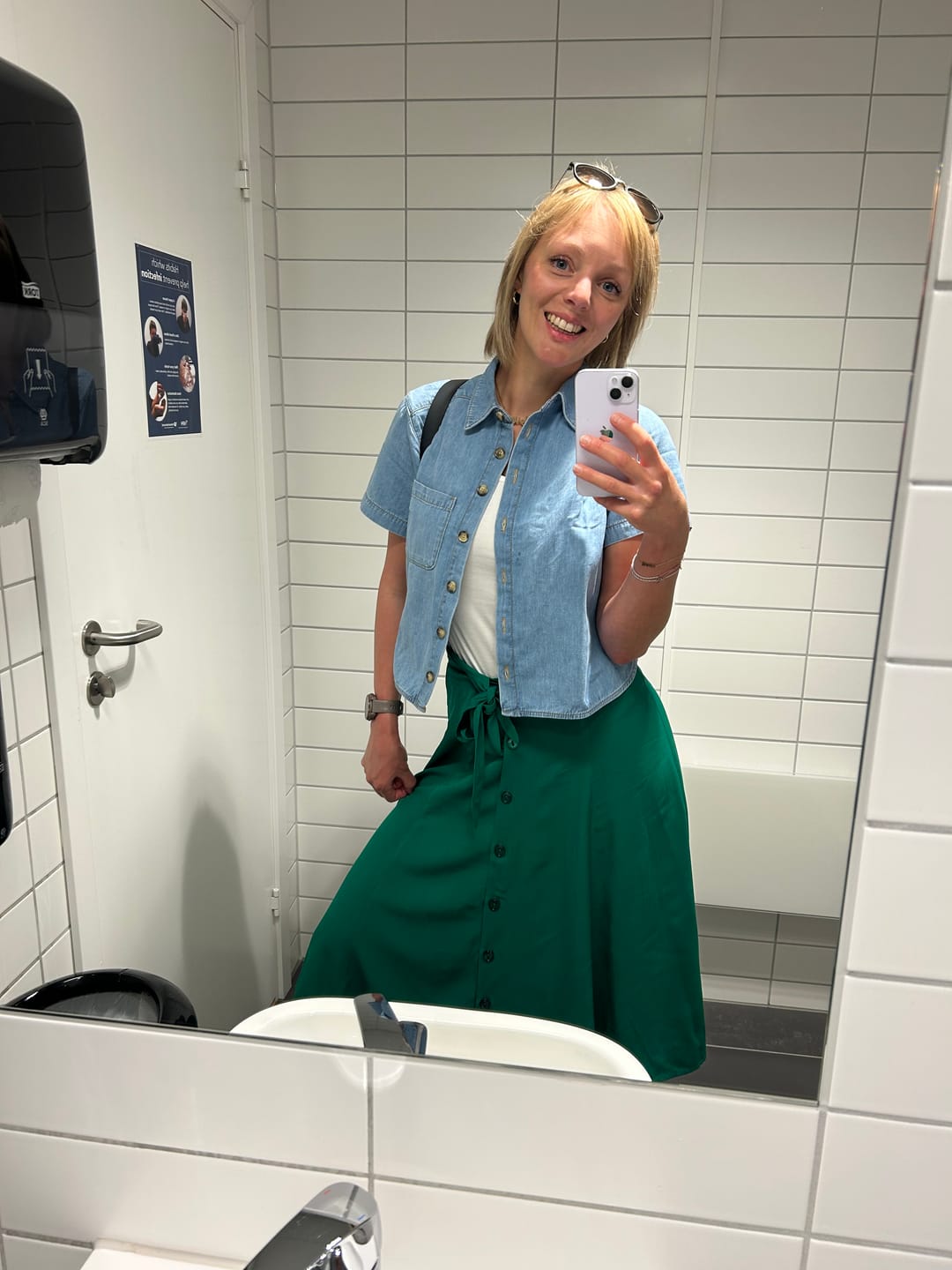 Customer photo review of Judy Atomic Midi skjørt - grønn
