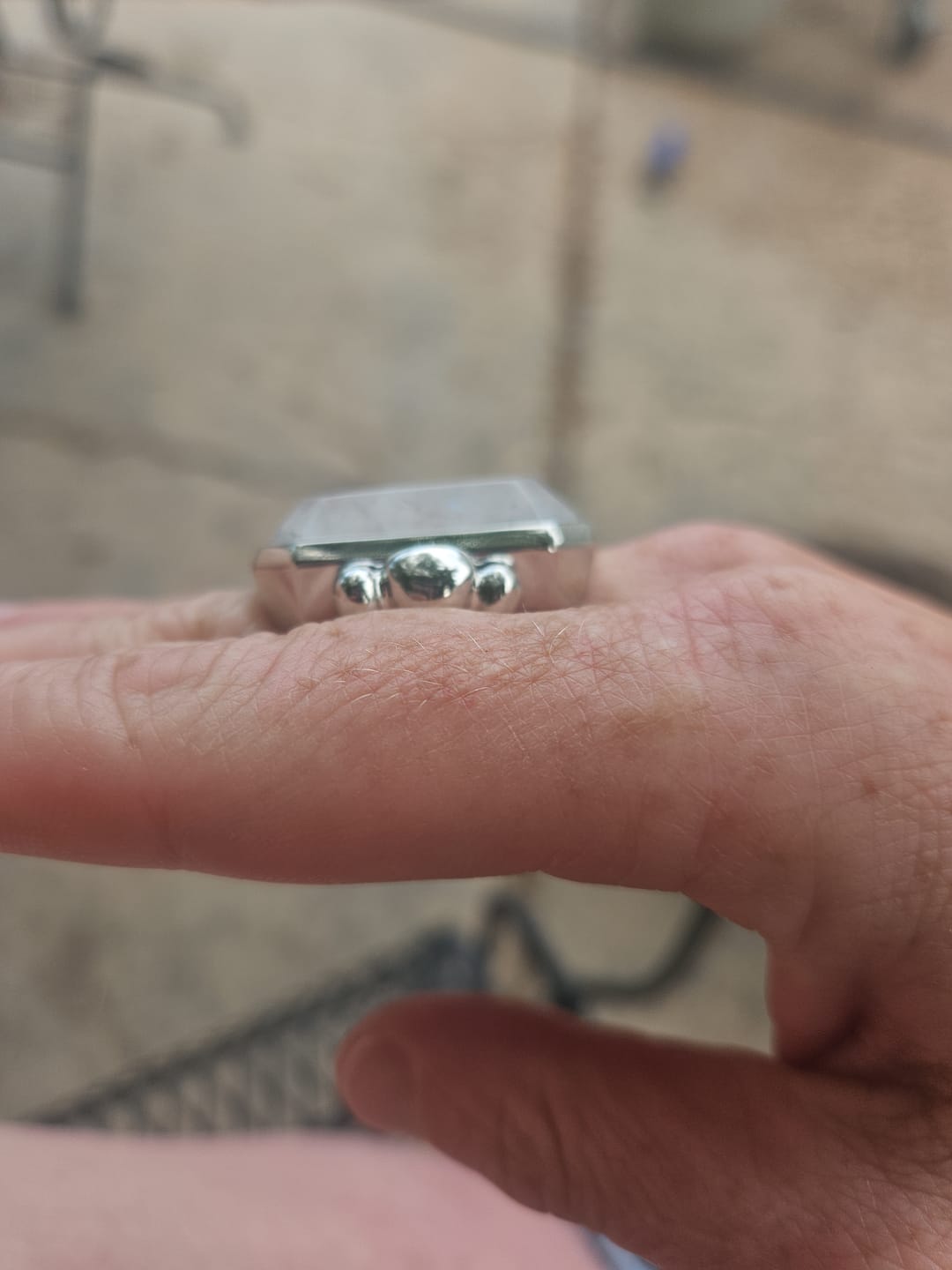 Customer photo review of Marique French Vintage Crystal Ring