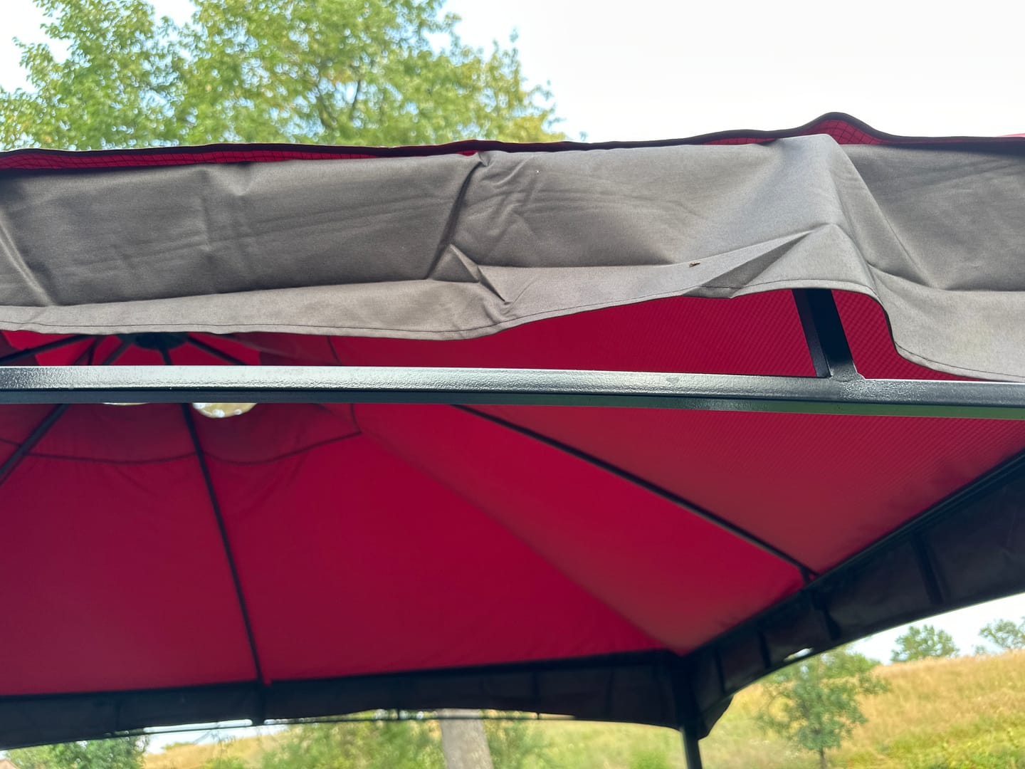 Customer photo review of MASTERCANOPY Replacement Canopy Top for Lowe's Allen Roth 10x12 Gazebo #GF-12S004B-1