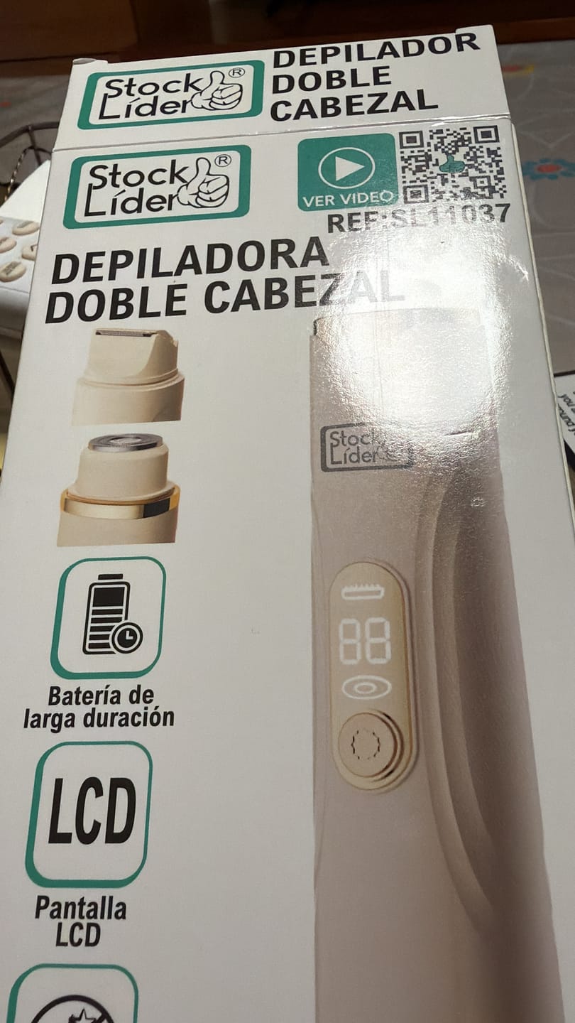 Customer photo review of Depiladora Eléctrica Multifunción 2 en 1 - Dual Head - Recargable USB-C