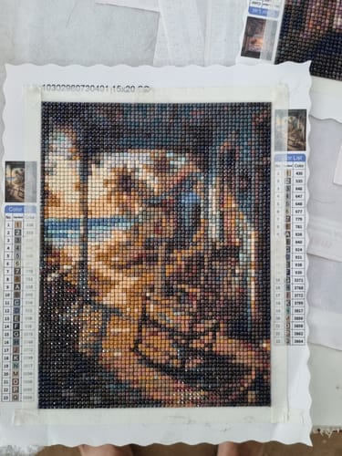 Customer photo review of Seaside Pathway (Diamond Painting)