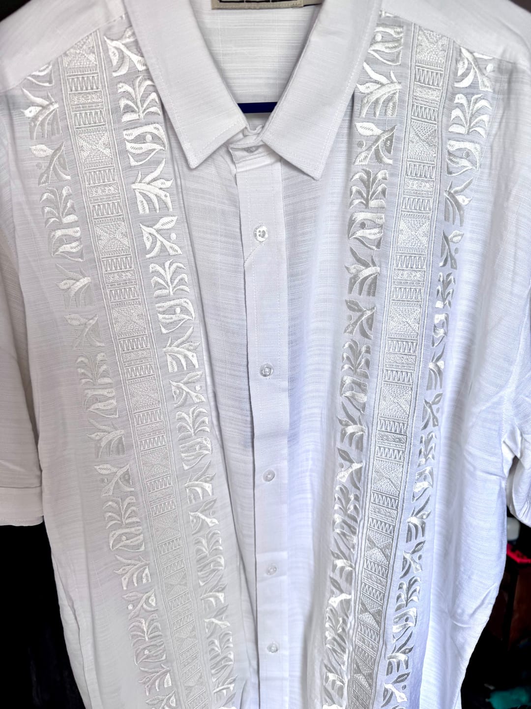 Customer photo review of Guayabera – Bamboo Short Sleeve Shirt
