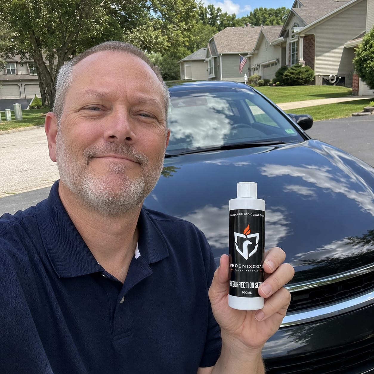 Customer photo review of PhoenixCoat™ Paint Revival Serum