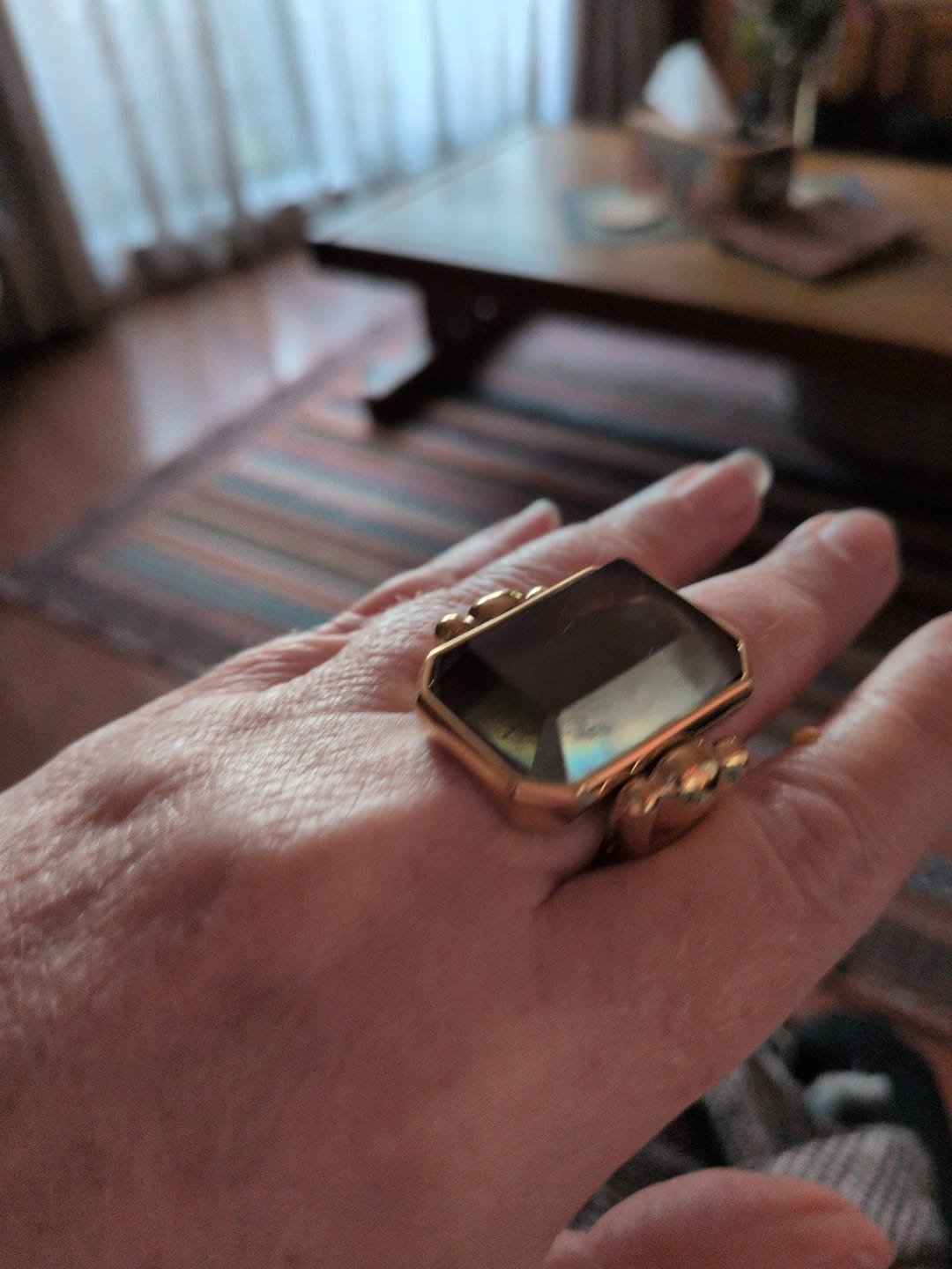 Customer photo review of Marique French Vintage Noir Ring