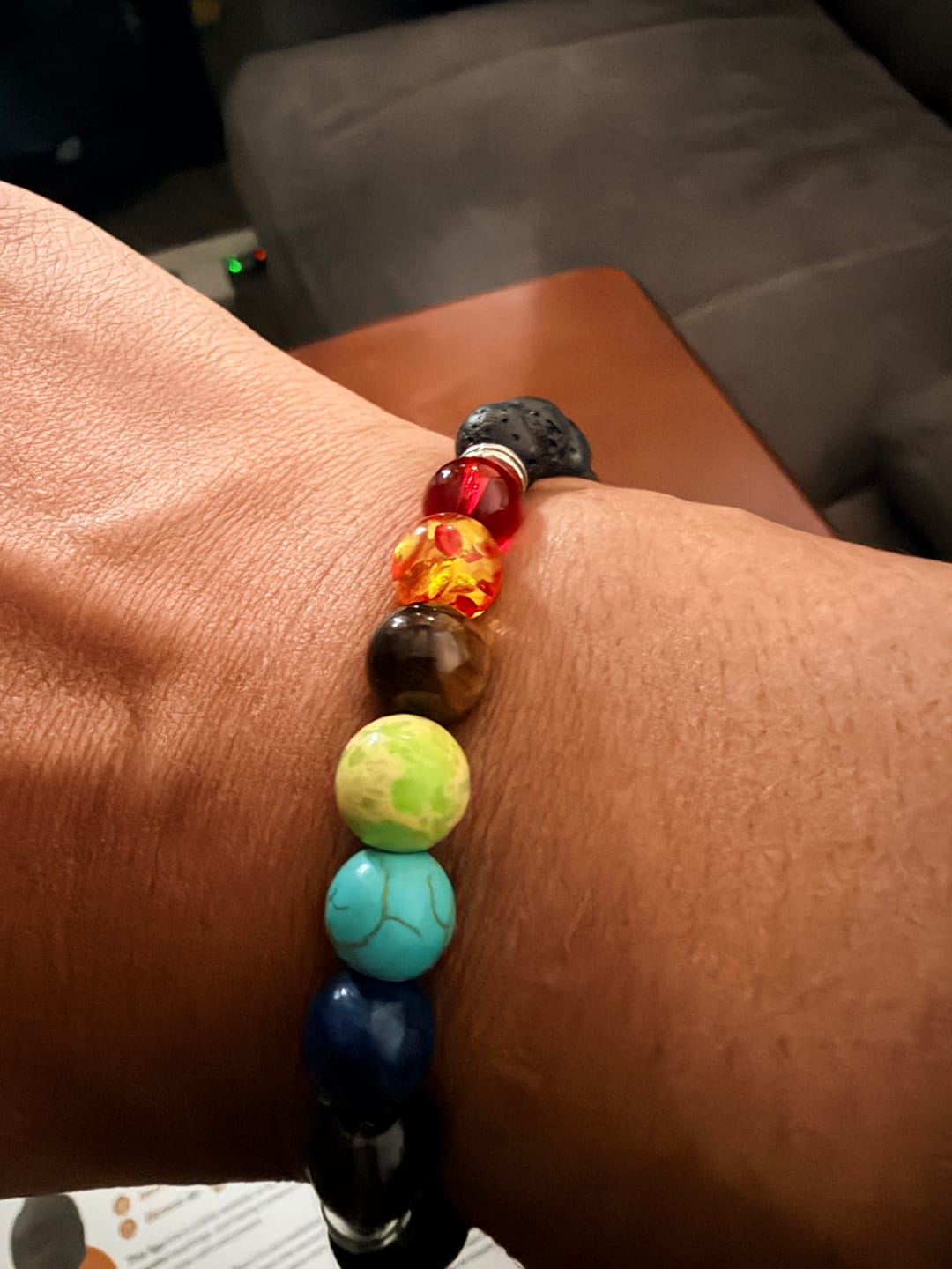 Customer photo review of 7 Chakra Bead Bracelet