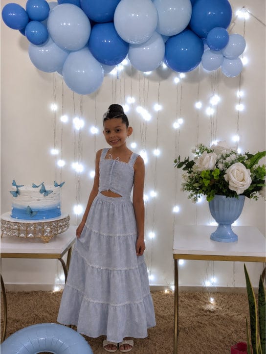 Customer photo review of Vestido Largo para niña - Aitana