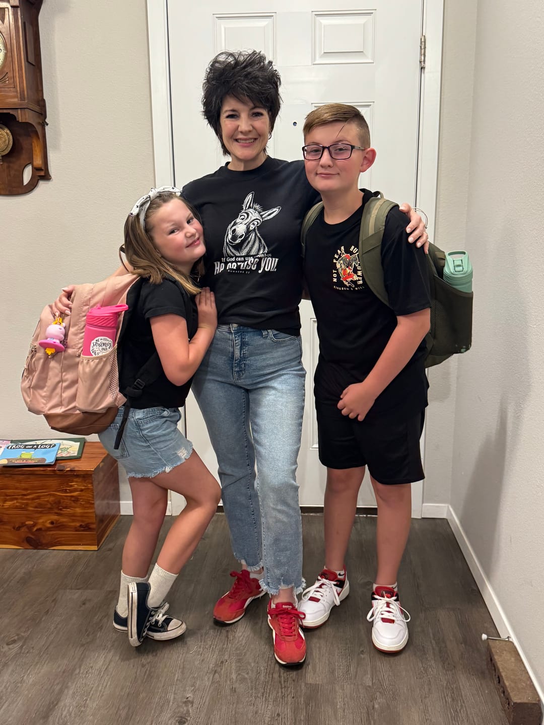 Customer photo review of Balaam's Donkey T-Shirt