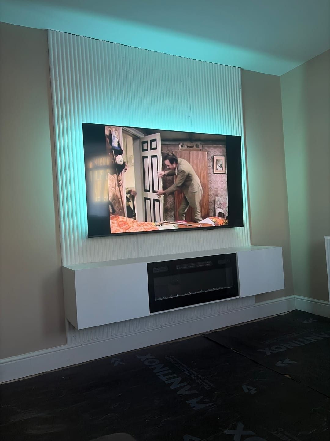 Customer photo review of Legacy Reeded Paintable MDF Panel