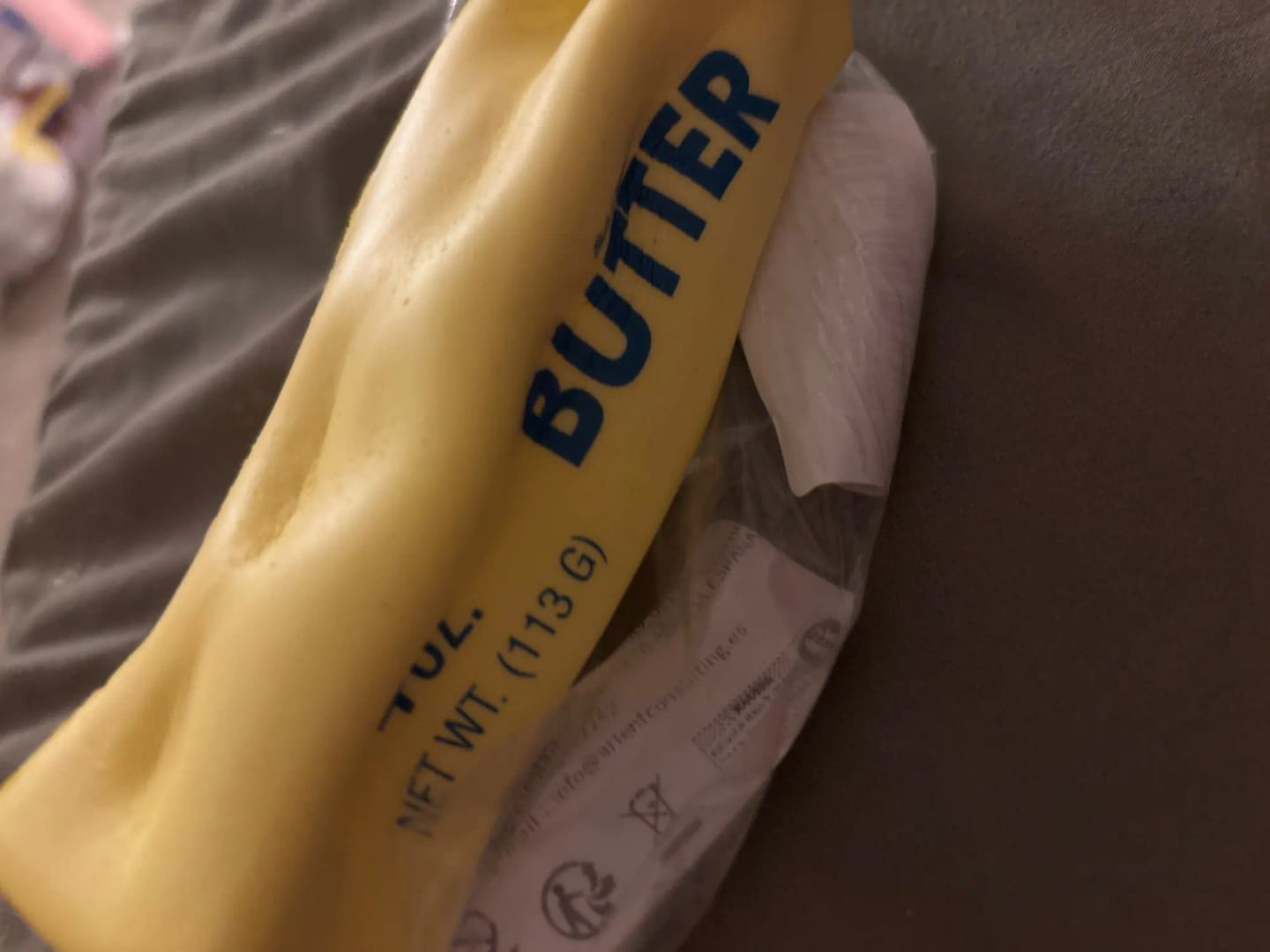 Customer photo review of Butter Stick Squishy Fidget Toy
