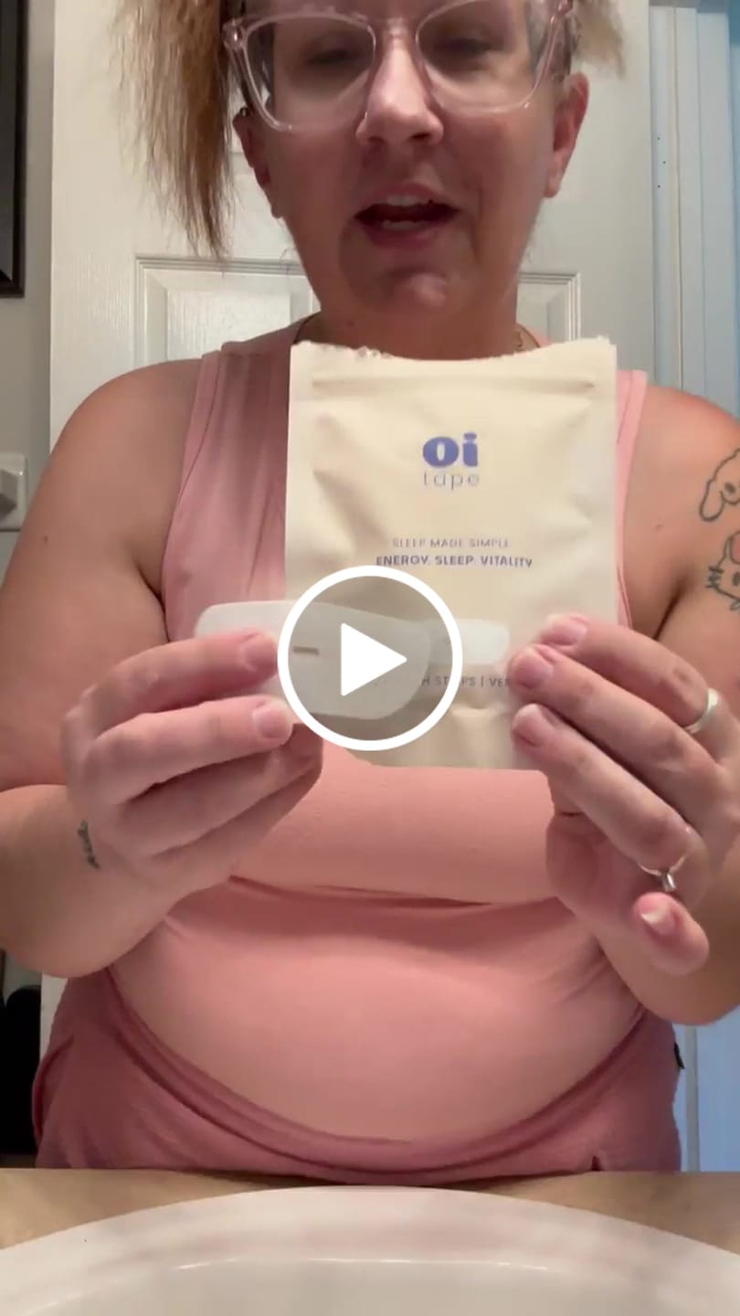Customer video review of oi tape™ Mouth Tape