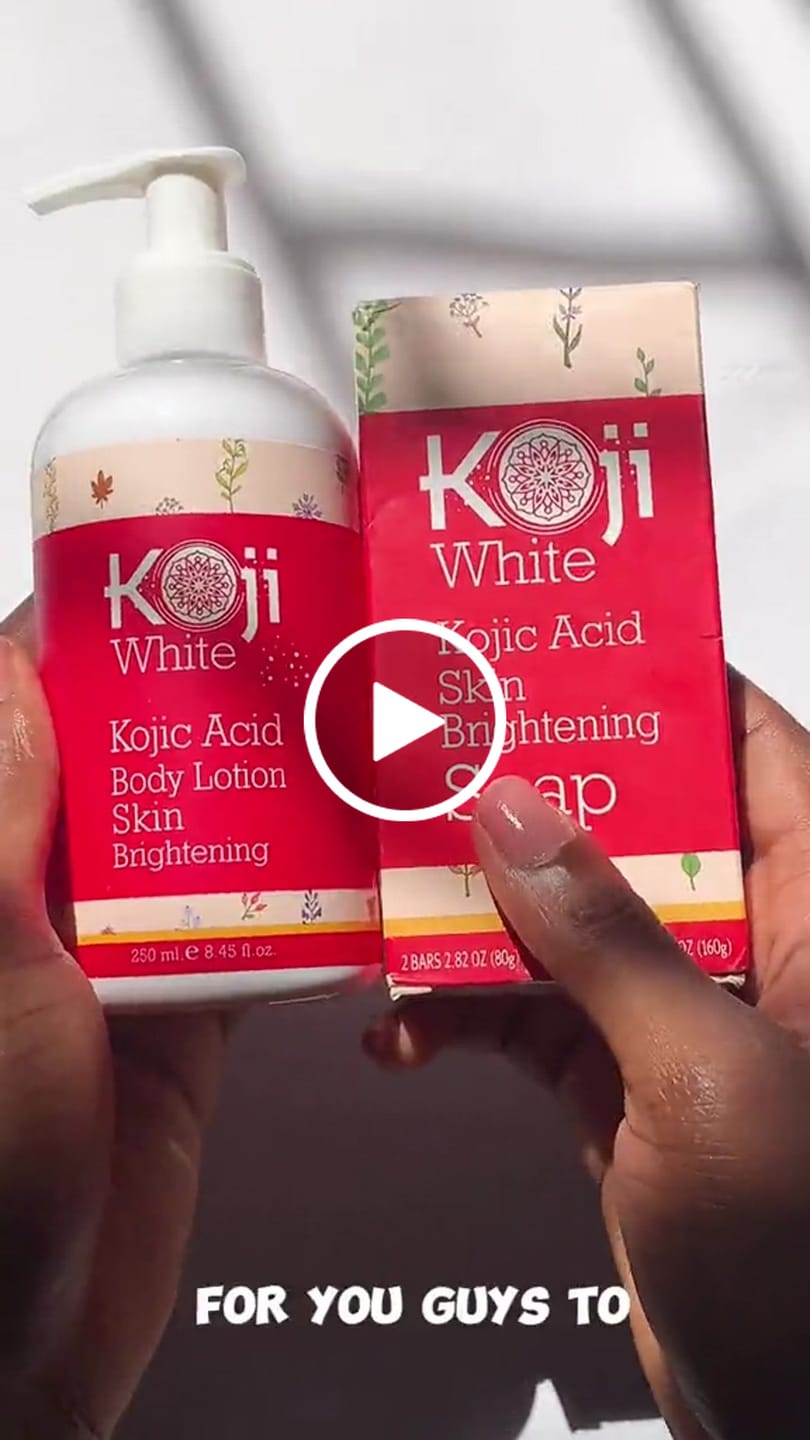 Customer video review of Pure Kojic Acid Skin Brightening Soap (2 Bars)