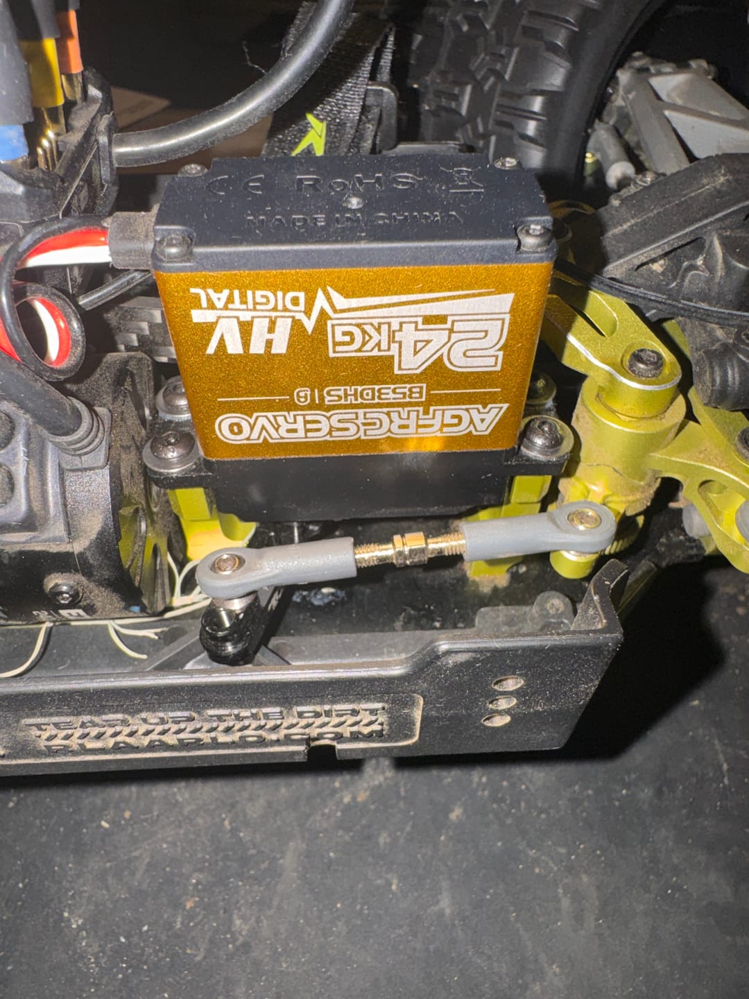Customer photo review of Aluminum Servo Conversion Block For RZ001 and 1/10 Rally Car