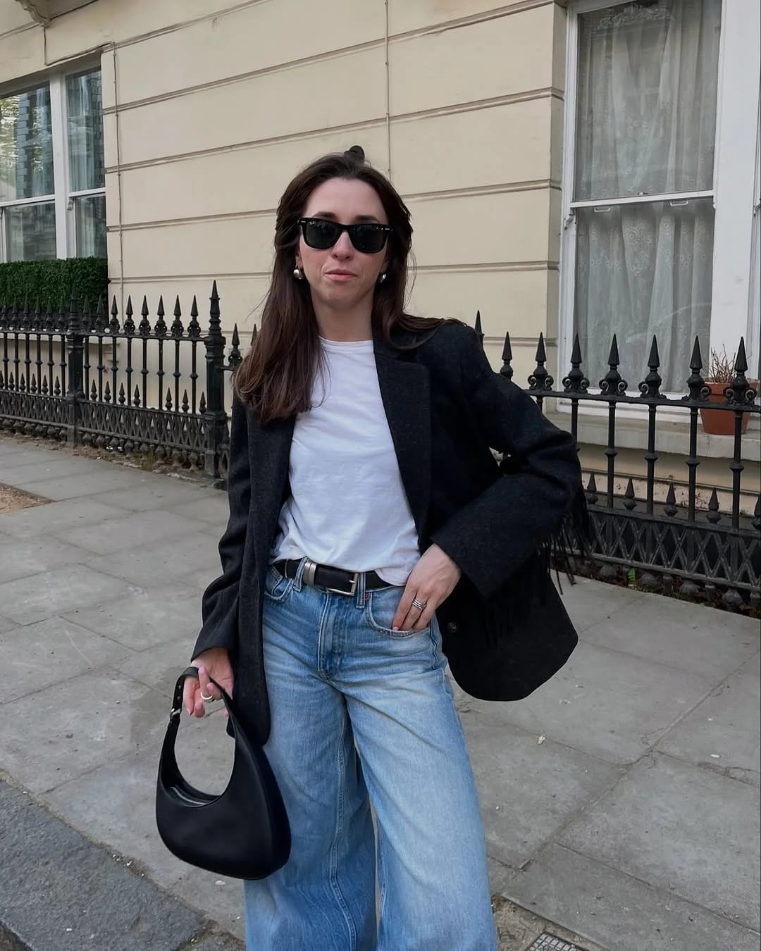 Customer photo review of Elinor Tailored Wool Blazer Coat