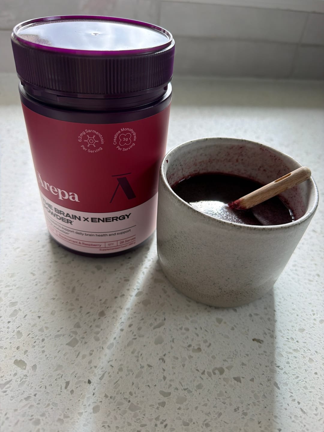 Customer photo review of The Brain x Energy Powder⁺