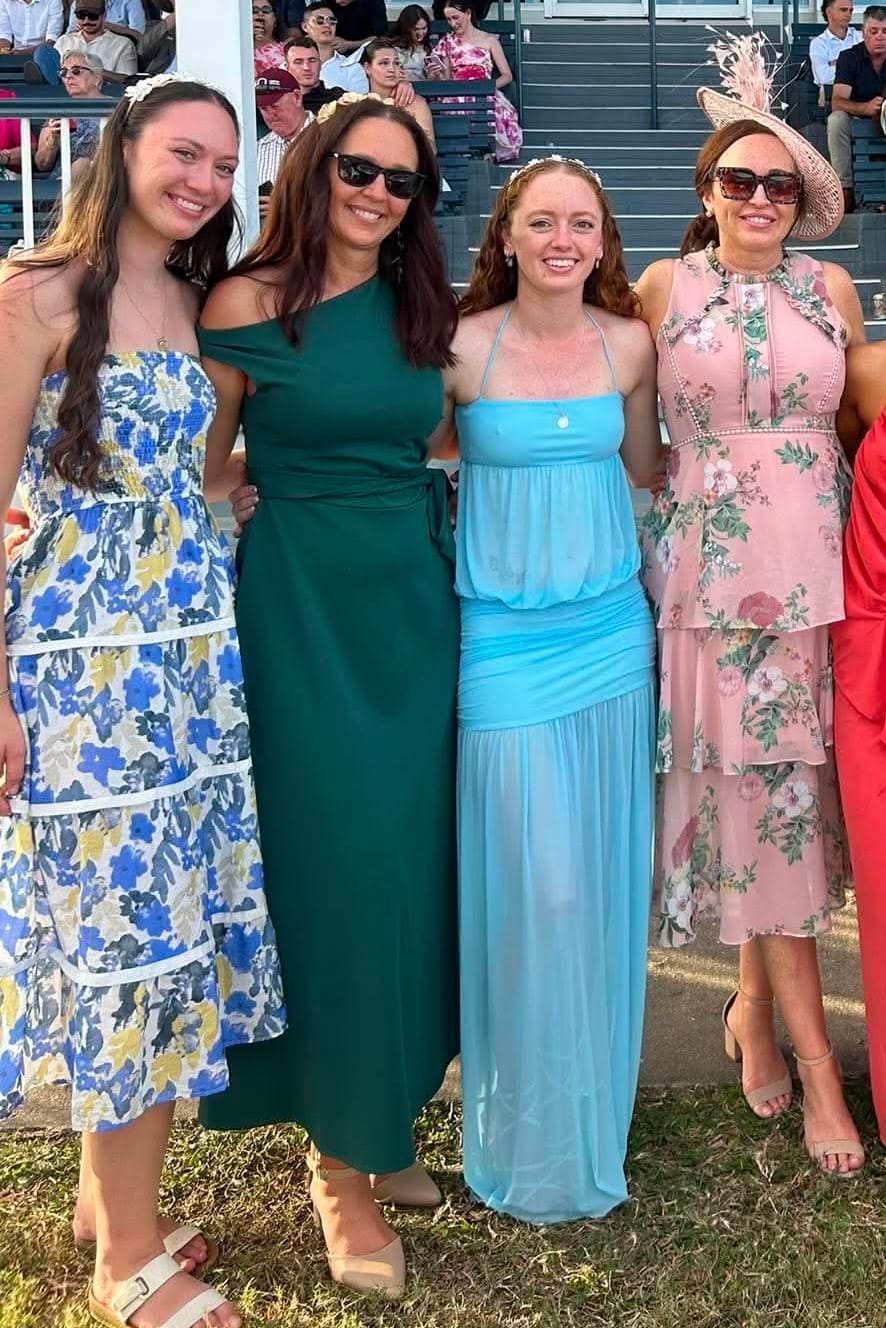 Customer photo review of Noirelle Maxi Off Shoulder Dress in Emerald