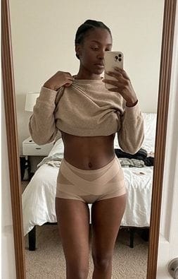 Customer photo review of Postpartum Recovery Brief — 360° Compression