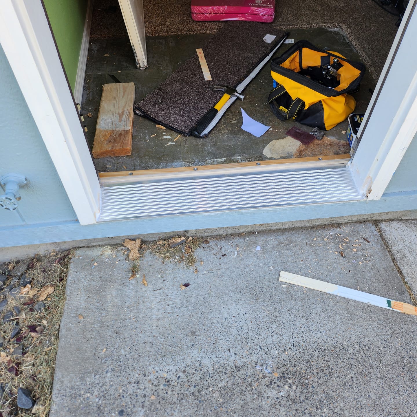 Customer photo review of 36" x 8" Inswing Threshold