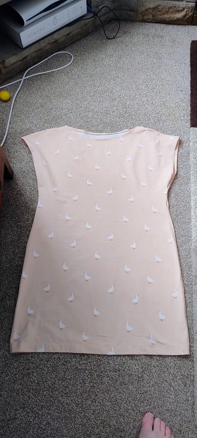 Customer photo review of Swan Lake Cotton Jersey Fabric