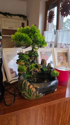 Customer photo review of LED Feng Shui Waterfall Fountain