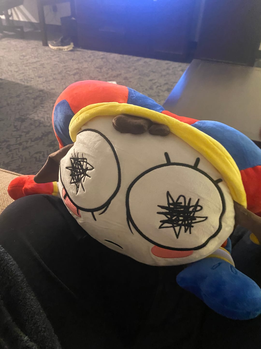 Customer photo review of Big Pomni Plush
