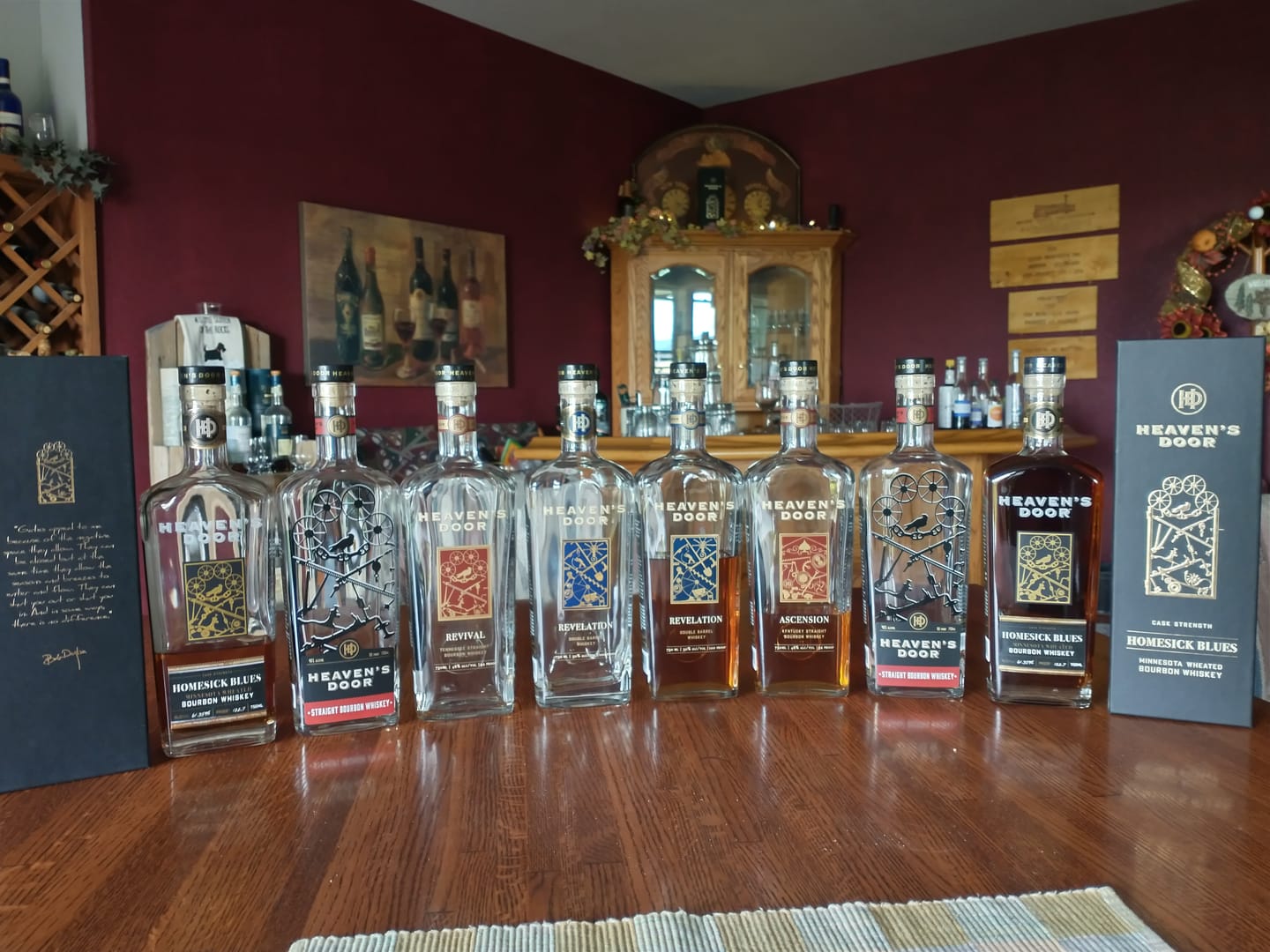 Customer photo review of Heaven's Door Bourbon Home Sick Blues 6 Yr 122.7
