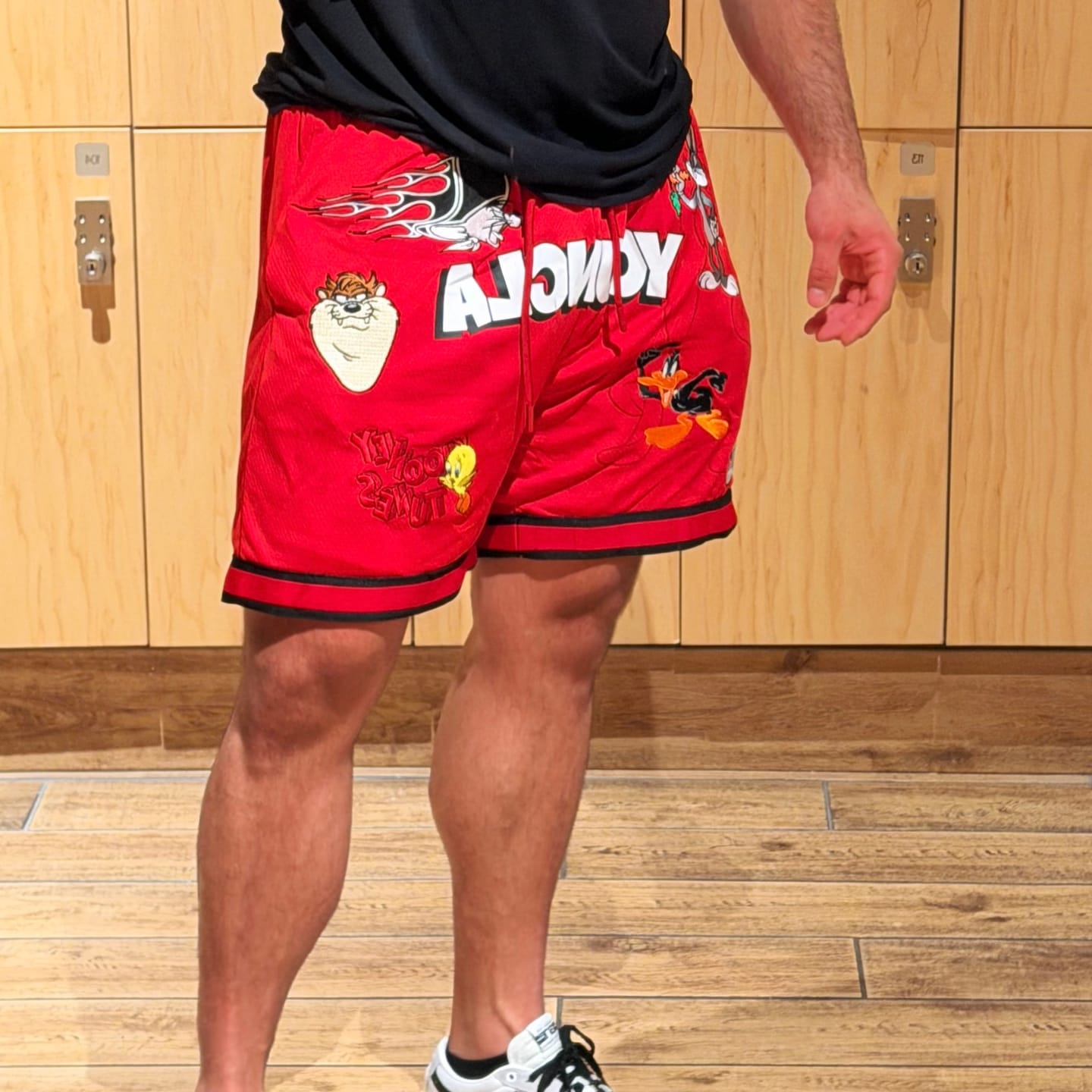 Customer photo review of 1071 - Looney Tunes Embroidered Patch Shorts