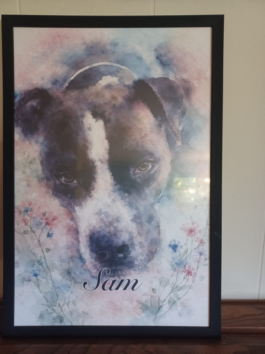 Customer photo review of Watercolor - Personalized Poster