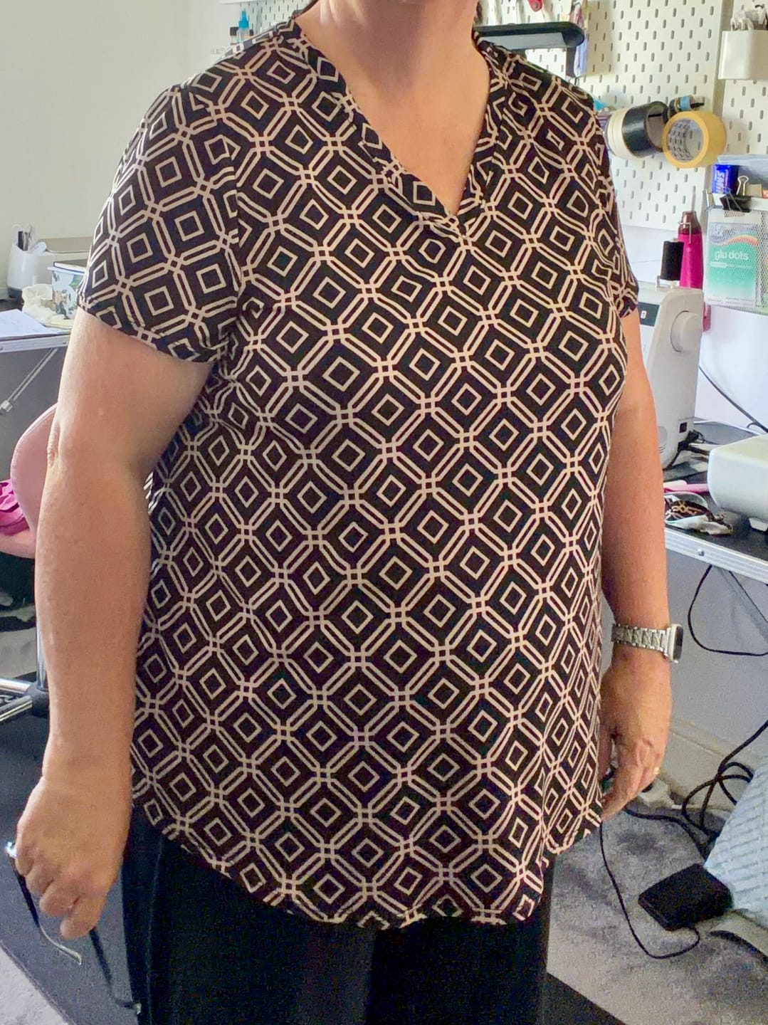 Customer photo review of Diamond Grid Jersey Fabric