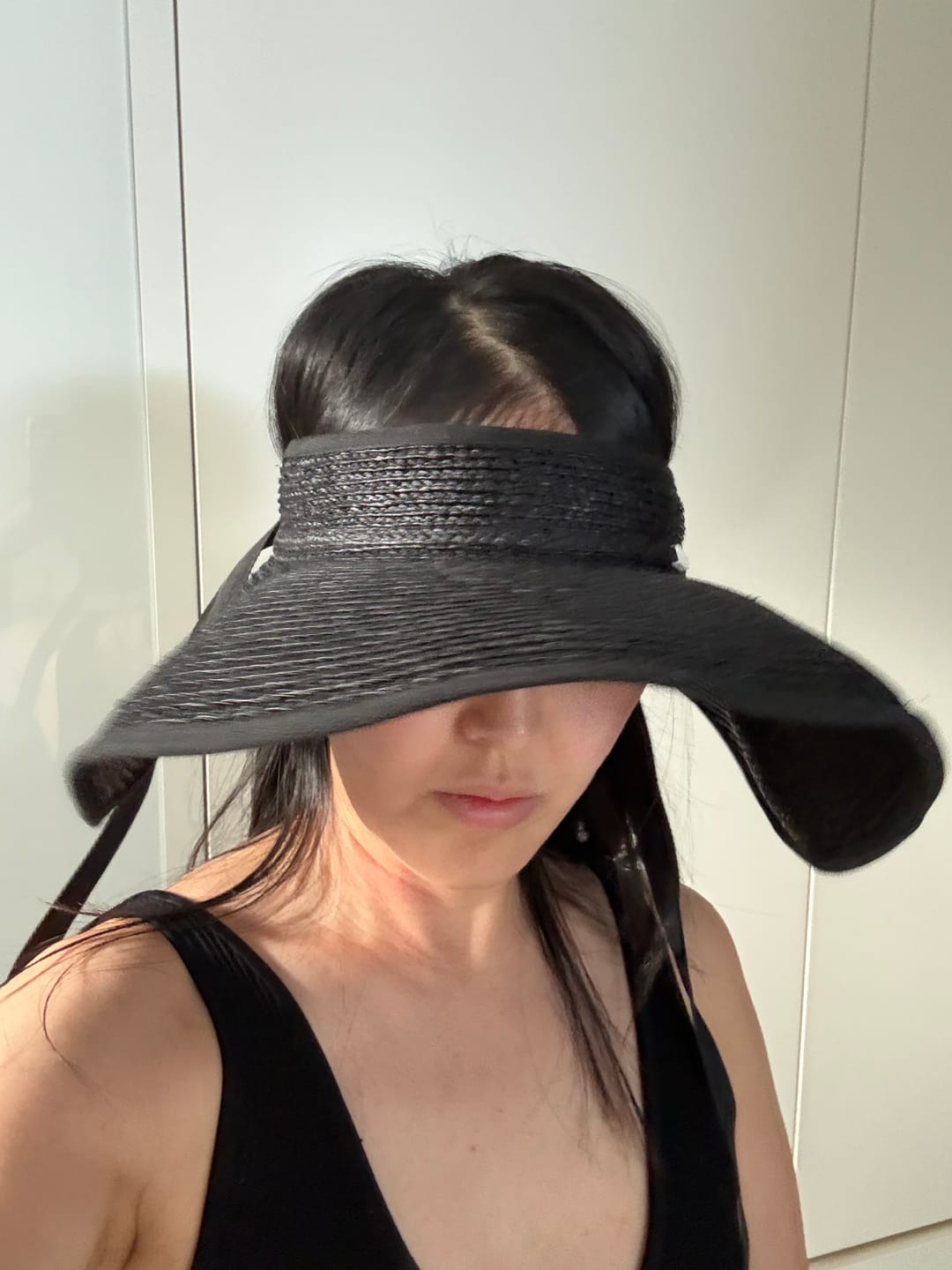 Customer photo review of Women's Wide Brim Sun Protection Straw Hat UPF 50+ UL558