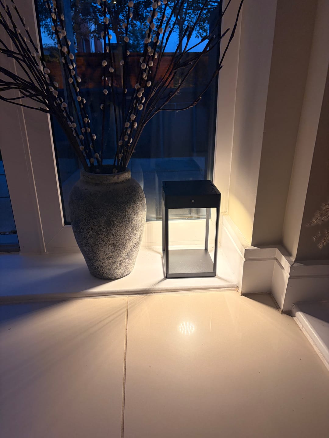 Customer photo review of Luxury Metal Solar Lantern