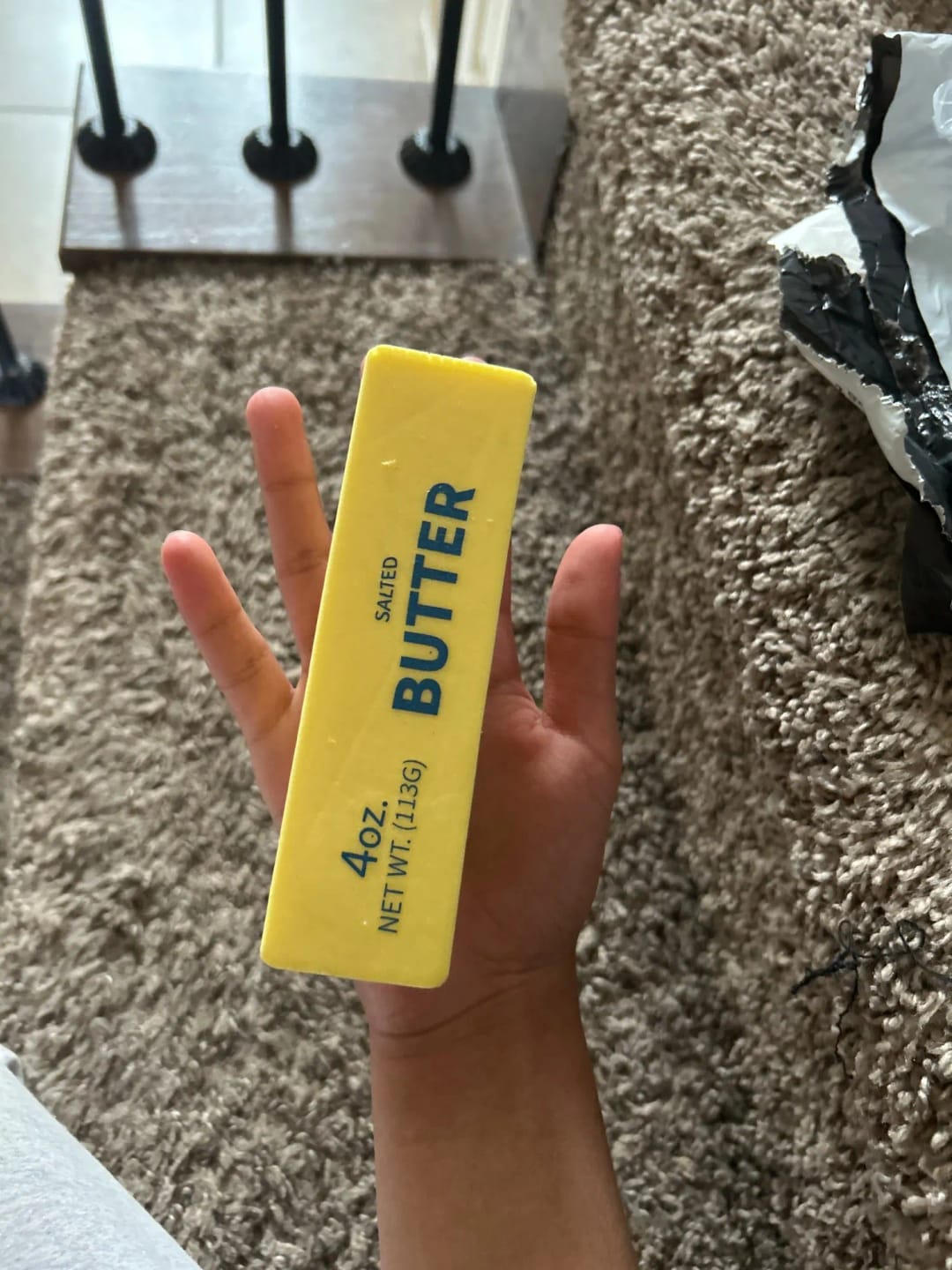Customer photo review of Butter Stick Squishy Fidget Toy