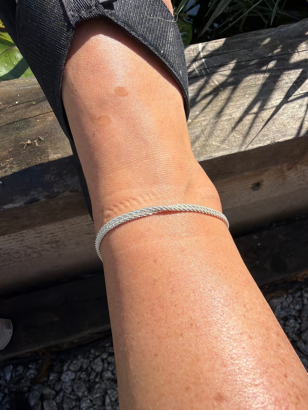 Customer photo review of Amora Ankle Chain
