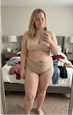 Customer photo review of Postpartum Recovery Brief — 360° Compression