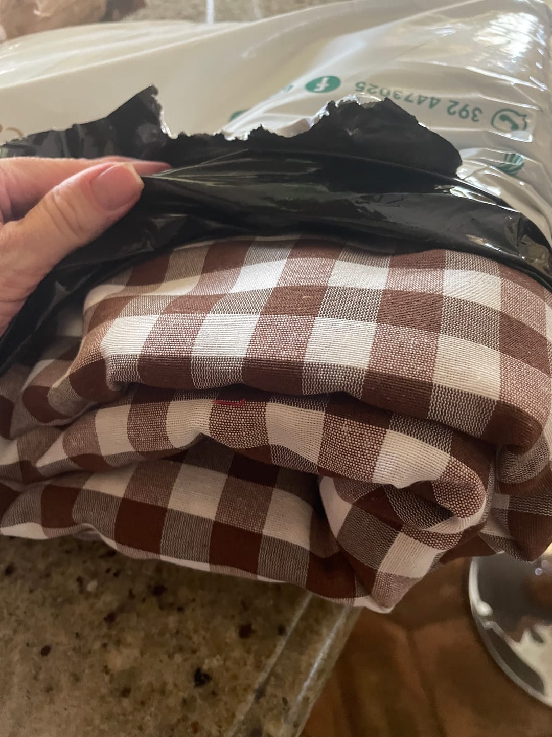 Customer photo review of Tessuto Tinto in Filo a Quadretti H 280 cm Country Multiuso per Tovaglie e Accessori Cucina Vendita al Metro