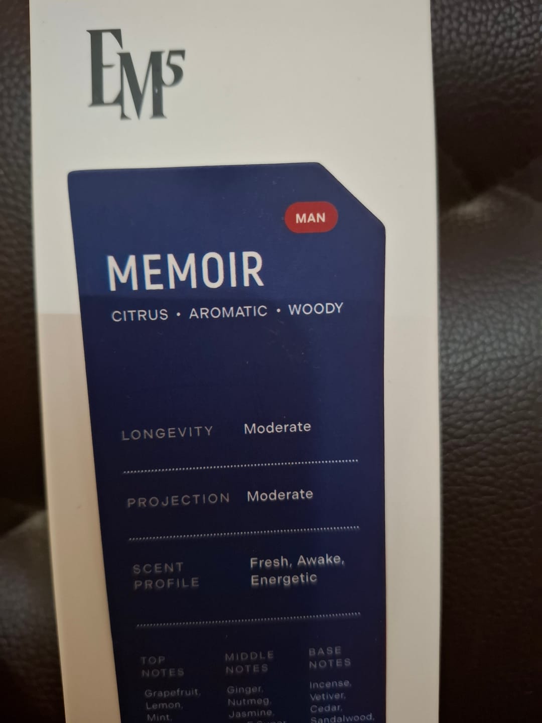 Customer photo review of Memoir | Eau De Parfum