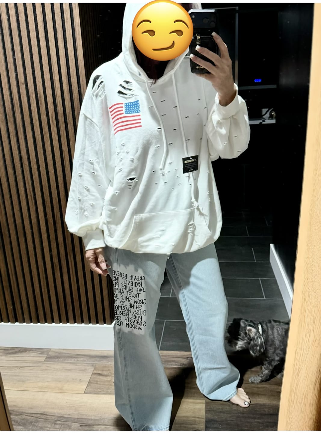 Customer photo review of 'USA USA USA' Painted Hoodie