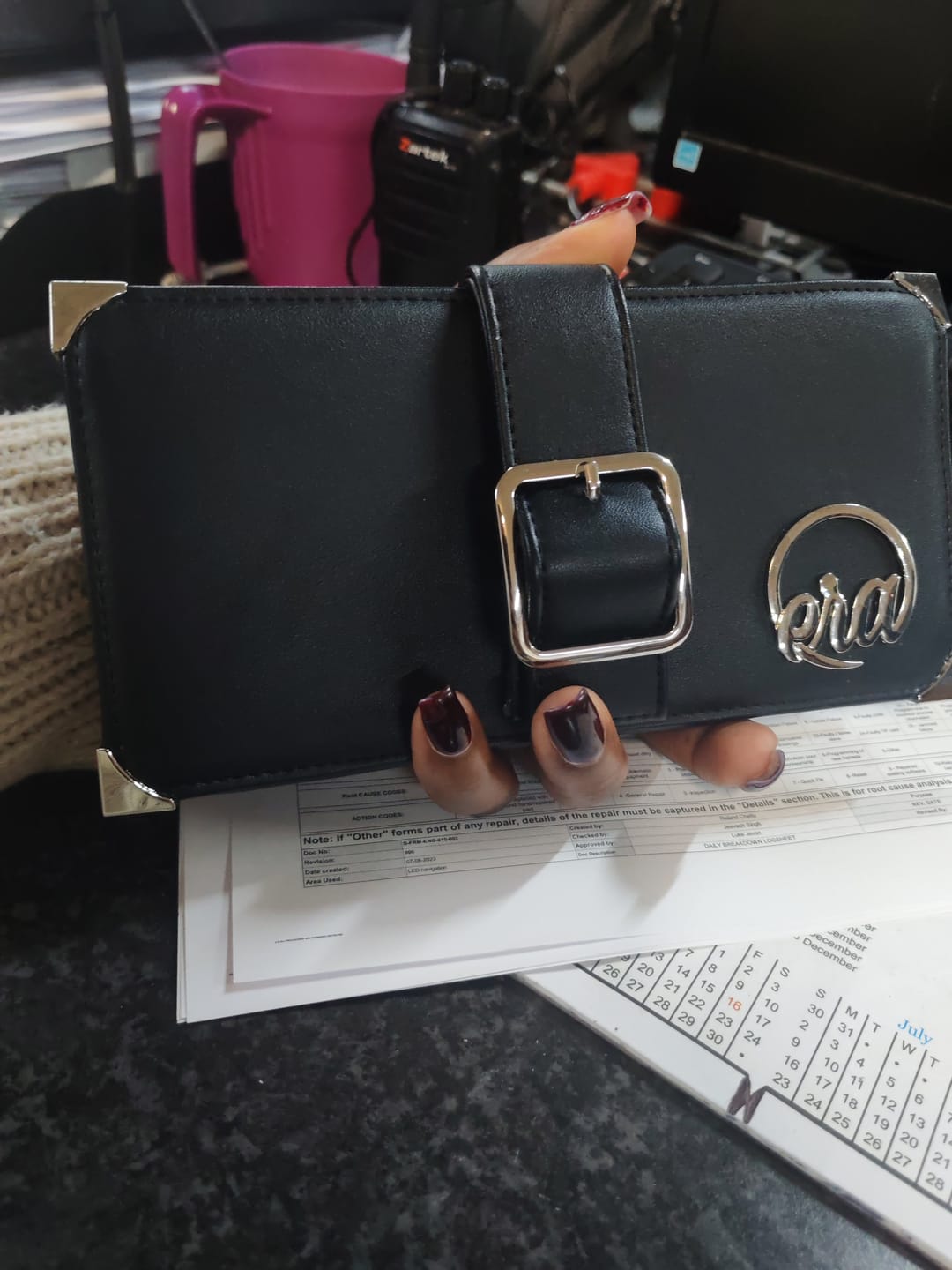 Customer photo review of Black ERA Signature Wallet